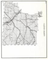 Custer County, Volborg, Beebe, Moon Creek, Garland, Clermont, Ulmer, Miles City, Hillcrest, Montana State Atlas 1950c